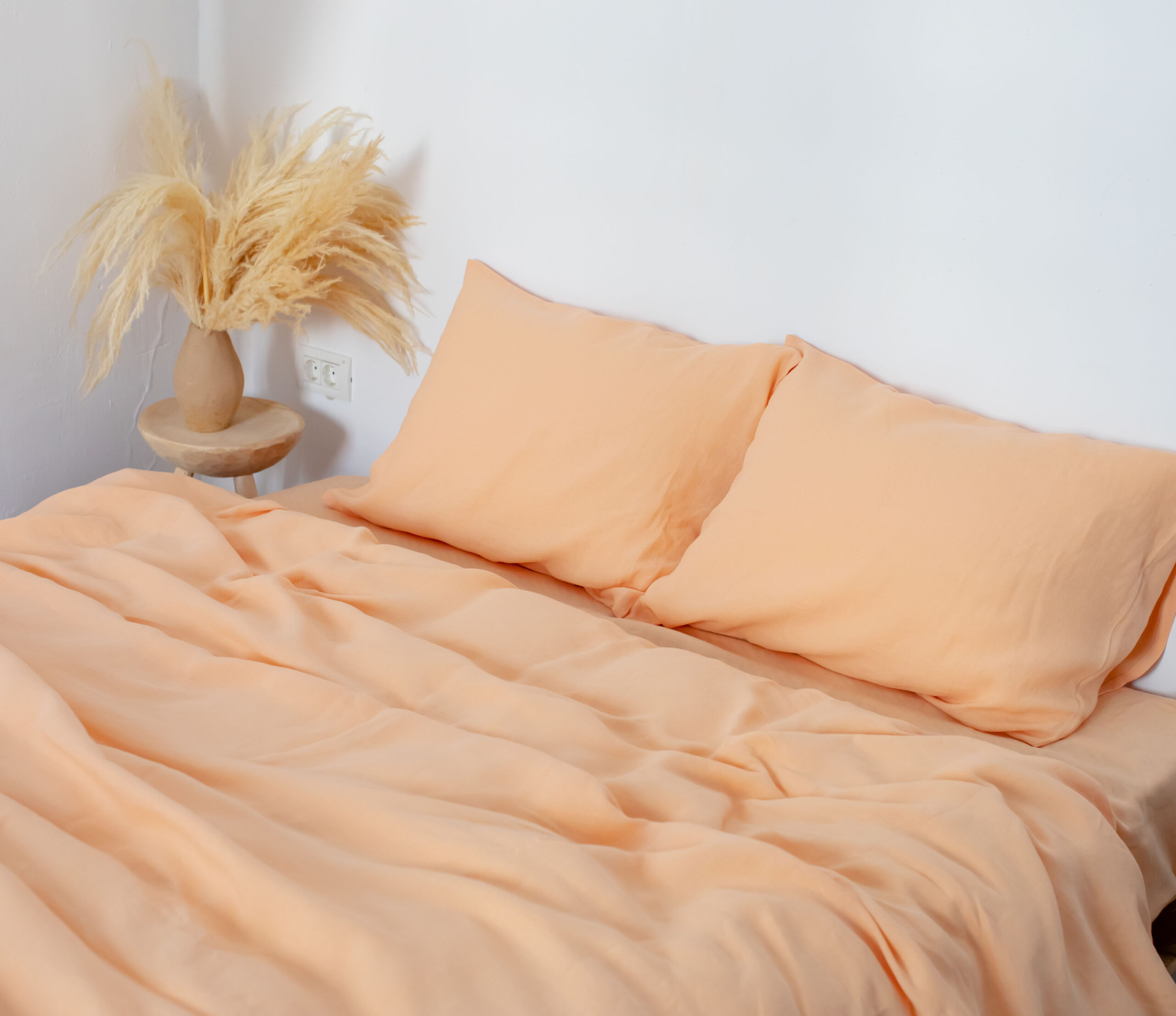 Set Peach Bite Fețe de Pernă 80x80 și Husă Pilotă 220x240