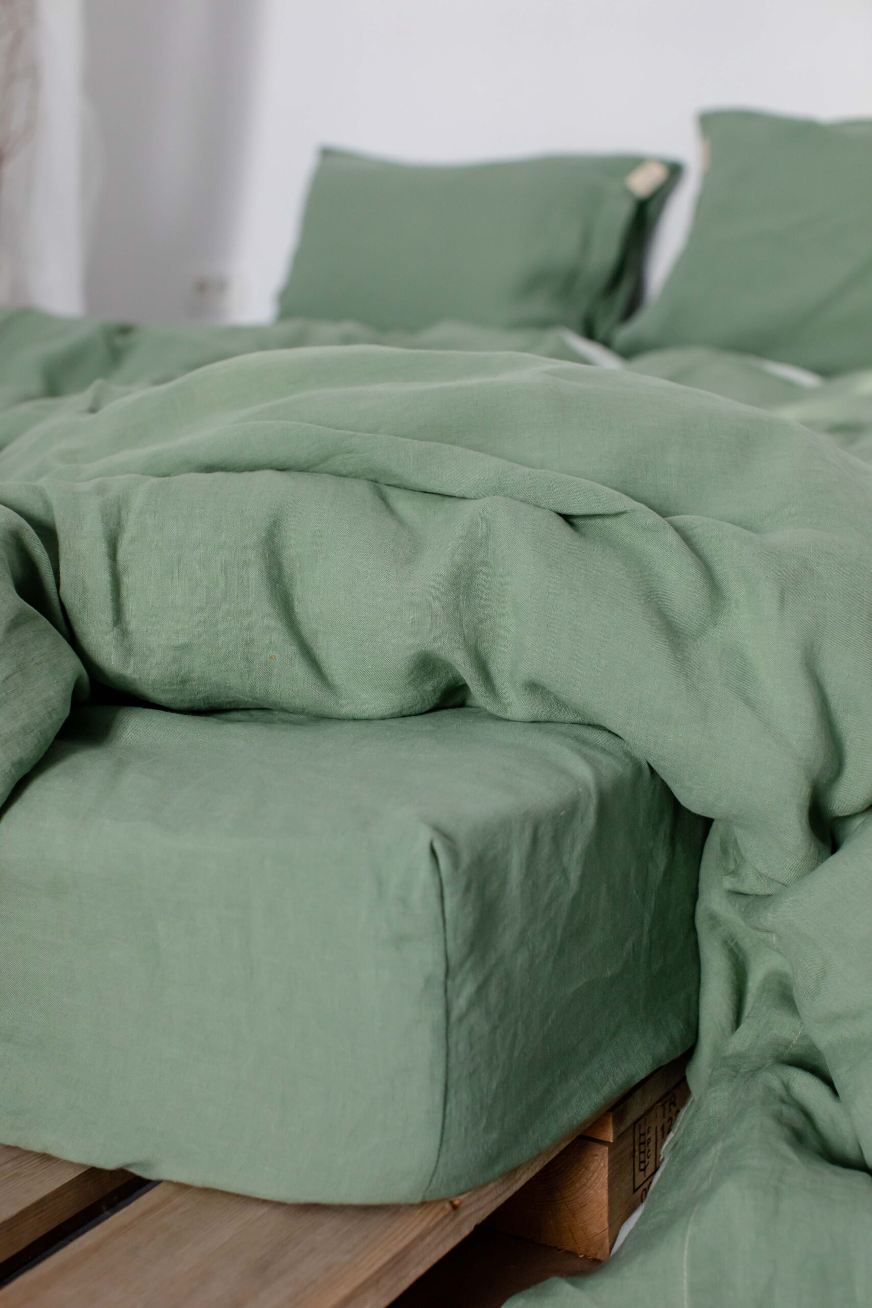 Set Mint Green Cearșaf 90x200 și Husă Pilotă 150x200