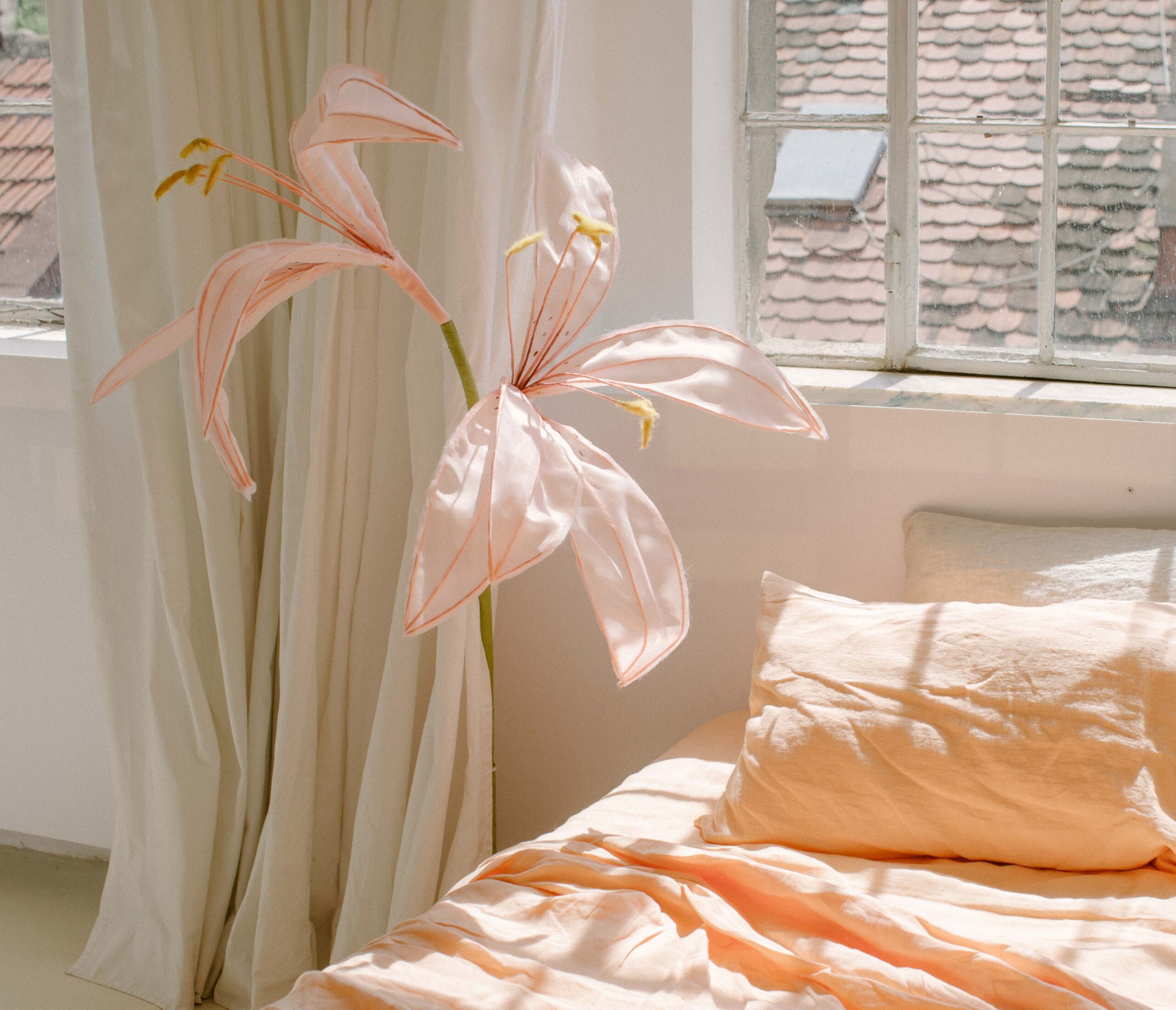 Peach Bite Set 50x60 Pillowcases and 200x220 Quilt Cover