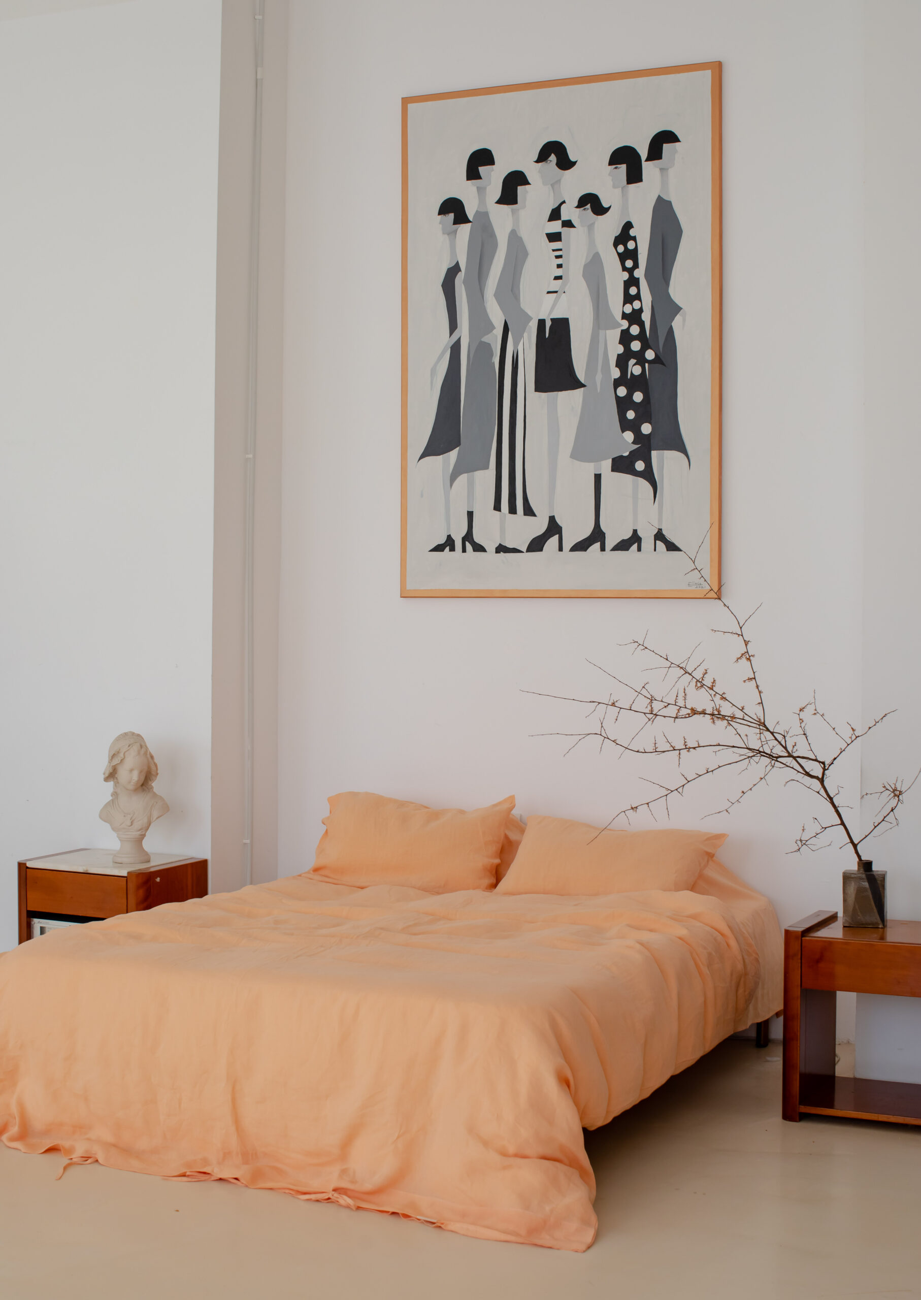 Peach Bite Set 60x60 Pillowcases and 220x220 Quilt Cover