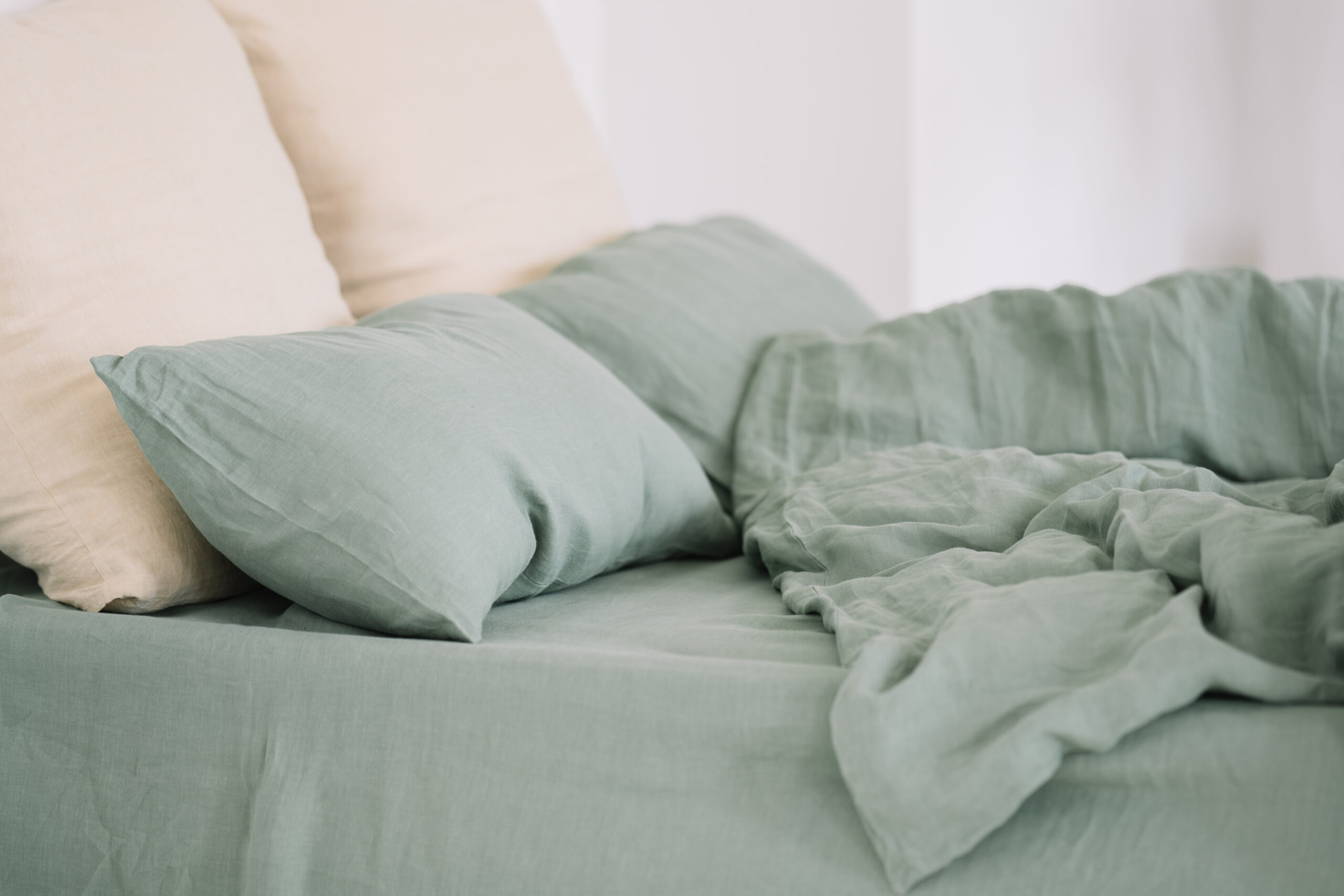 Set Mint Green Fețe de Pernă 50x60 și Cearșaf 90x200