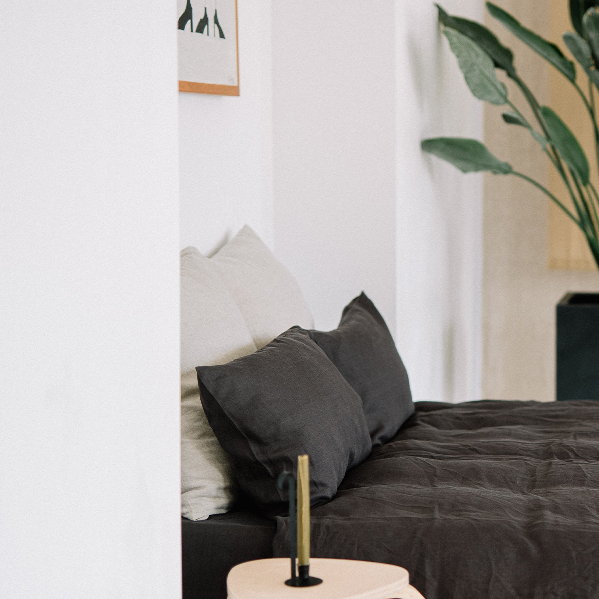 Stormy Grey Set 80x80 Pillowcases and 220x240 Quilt Cover